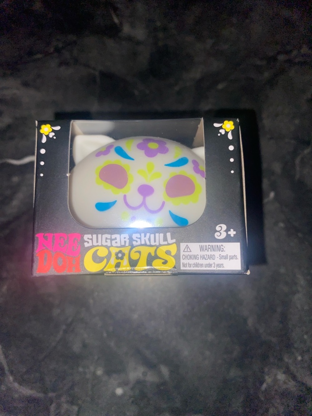 ⚠️LAST ONE⚠️ RARE NeeDoh Glow In The Dark Sugar Skull Cats, Purple - Picture 6 of 9